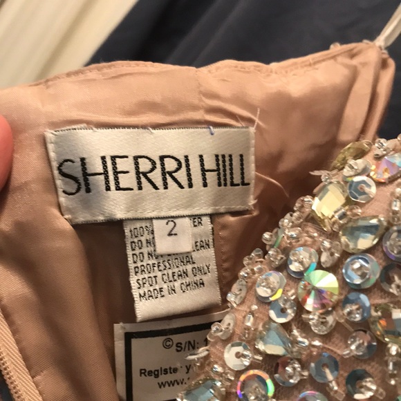 Sherri Hill nude beaded formal dress - Picture 4 of 4
